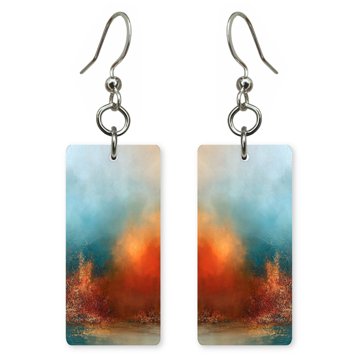 Teal Slow Burning Hope Earrings | FWX2224