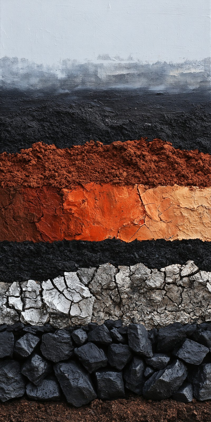Coal and Rust Heaviness Earrings | FWX2225