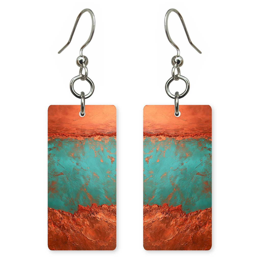 Verdigris Rust Ambivalence Earrings | FWX2234