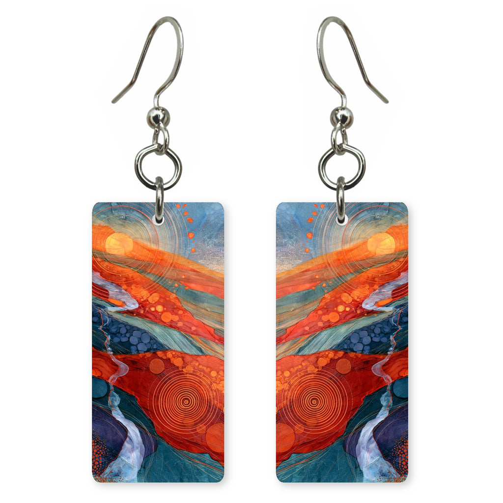 Vermilion Navy Exhilaration Earrings | FWX2238