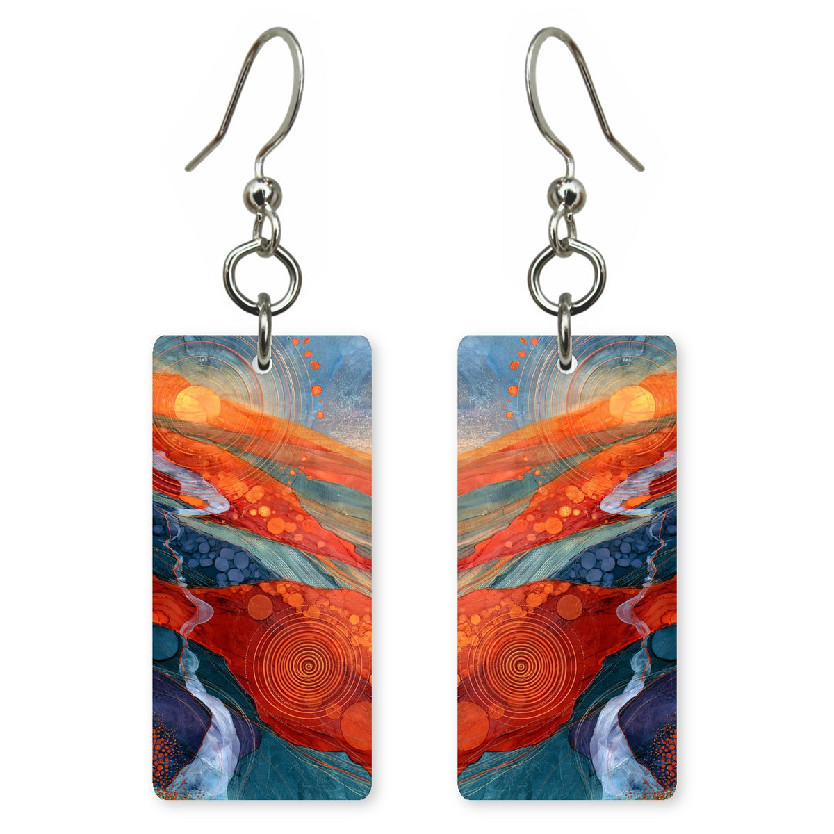 Vermilion Navy Exhilaration Earrings | FWX2238