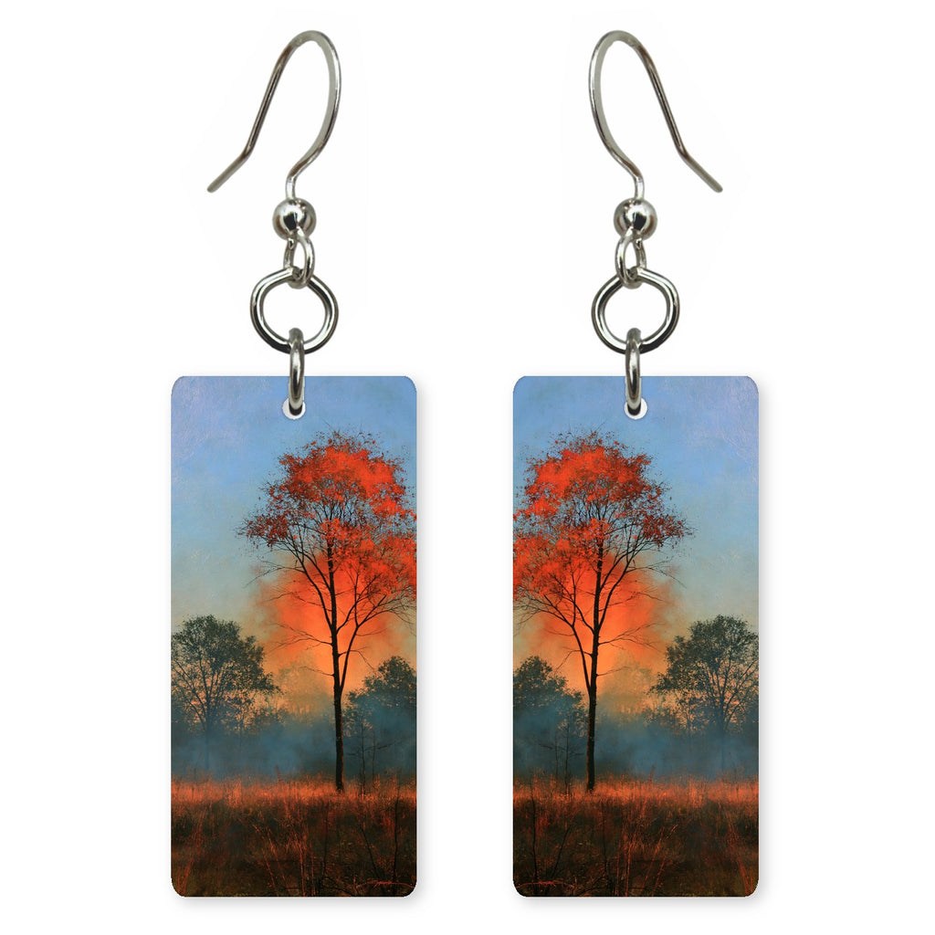 Orange Smoke Waiting Earrings | FWX2240