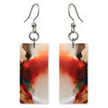 Crimson White Unburdening Earrings | FWX2245