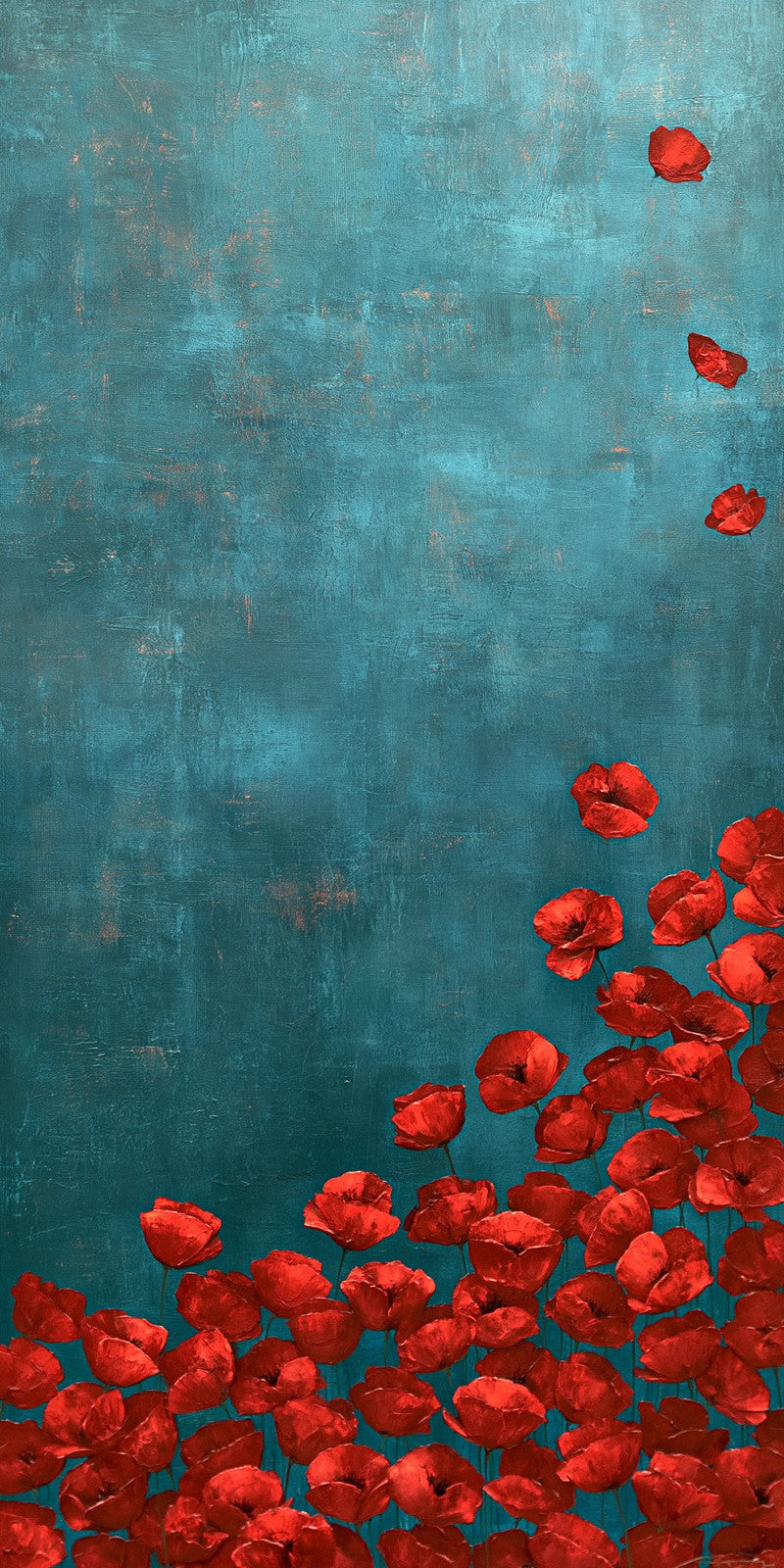 Deep Teal Cardinal Melancholy Earrings | FWX224