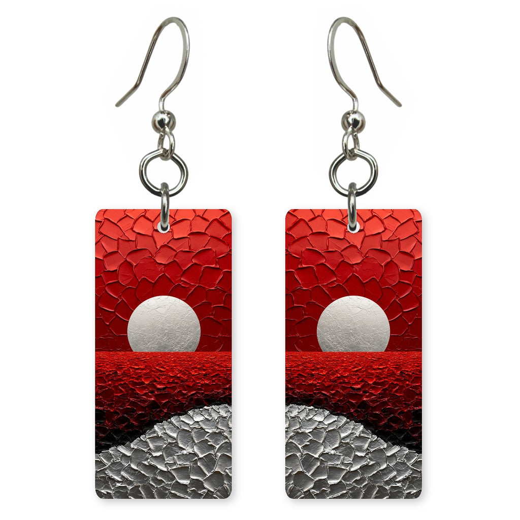 Silver Scarlet Stoicism Earrings | FWX2254