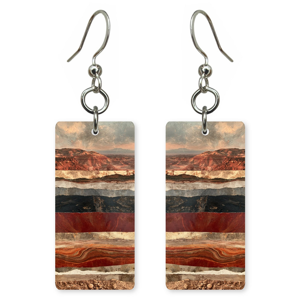 Brick Slate Timelessness Earrings | FWX2259