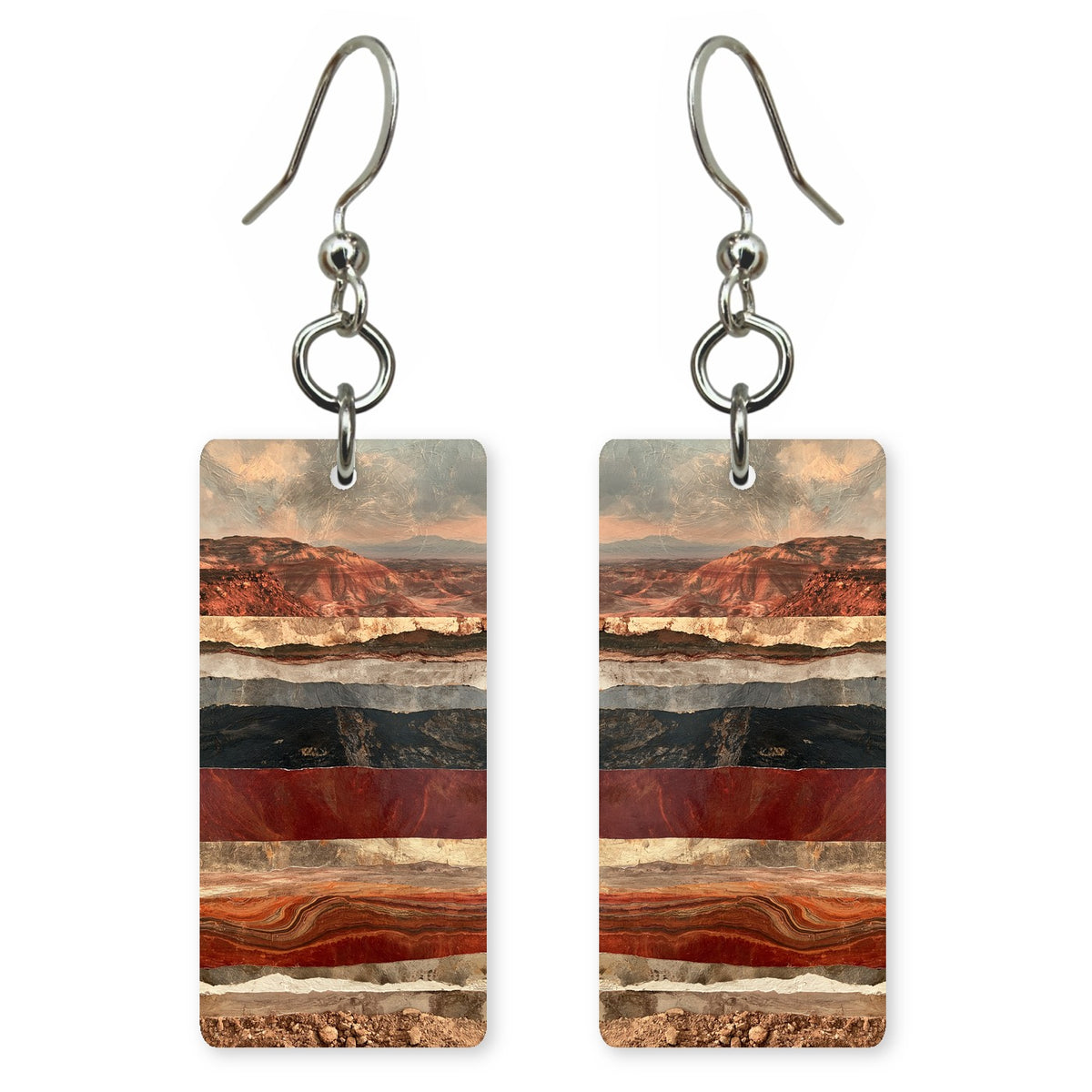 Brick Slate Timelessness Earrings | FWX2259