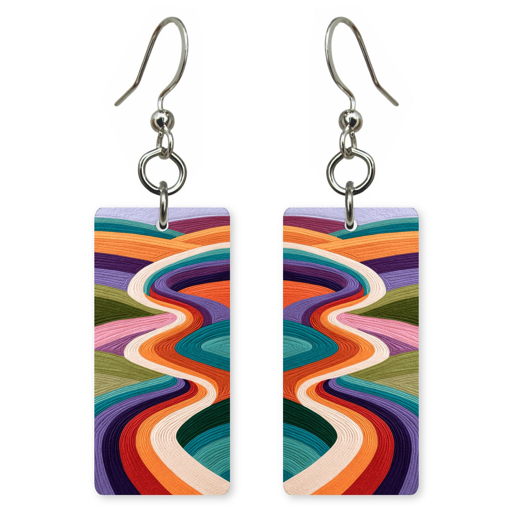 Violet Ribbon Revelry Earrings | FWX2263