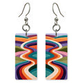 Violet Ribbon Revelry Earrings | FWX2263