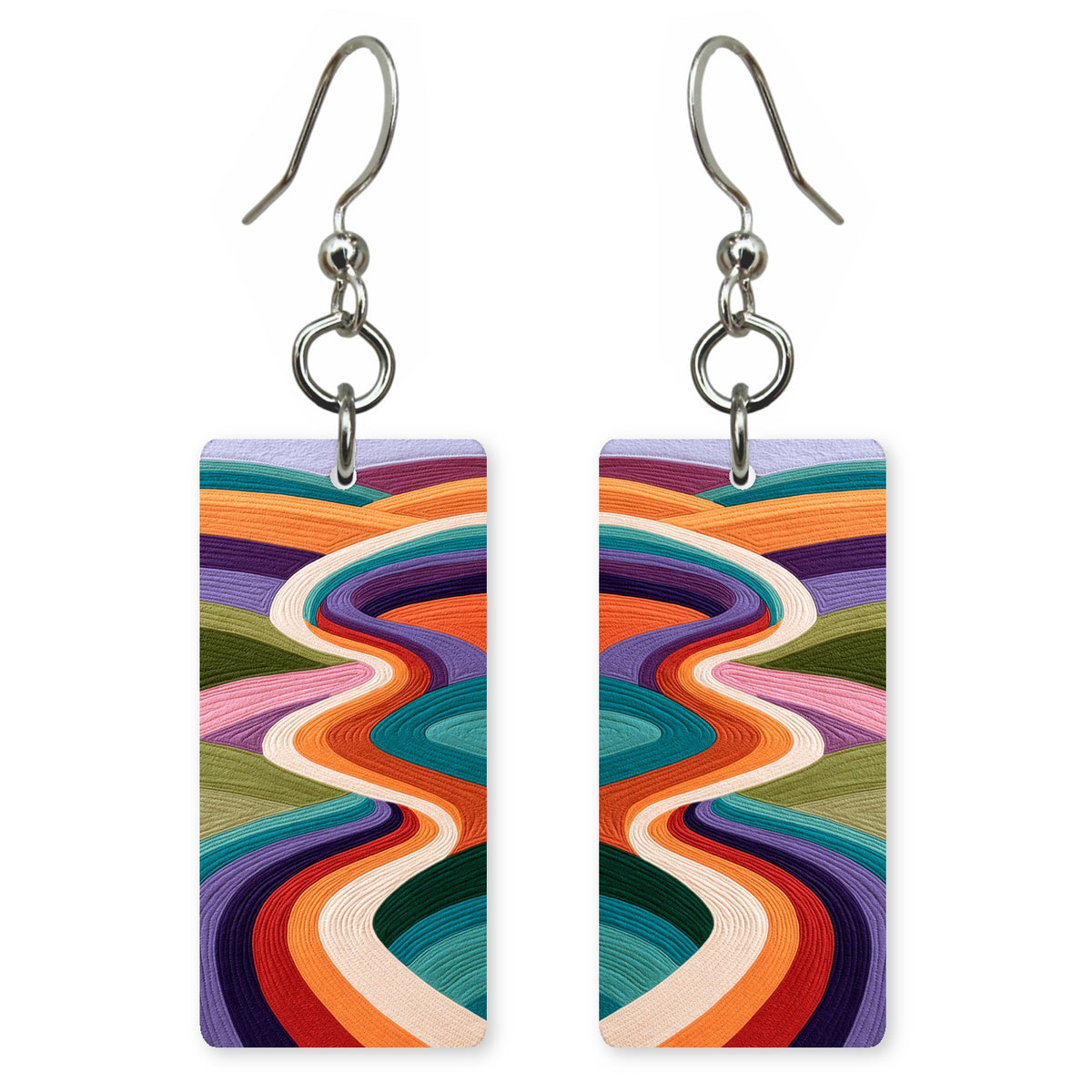 Violet Ribbon Revelry Earrings | FWX2263