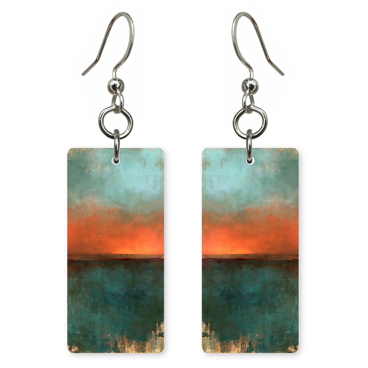 Teal Dusk Parting Earrings | FWX2265