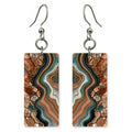 Rust Teal Wisdom Earrings | FWX2268