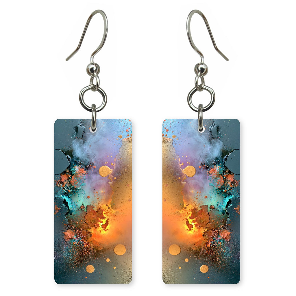 Teal Shedding Old Skin Earrings | FWX2271