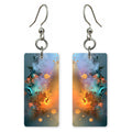 Teal Shedding Old Skin Earrings | FWX2271