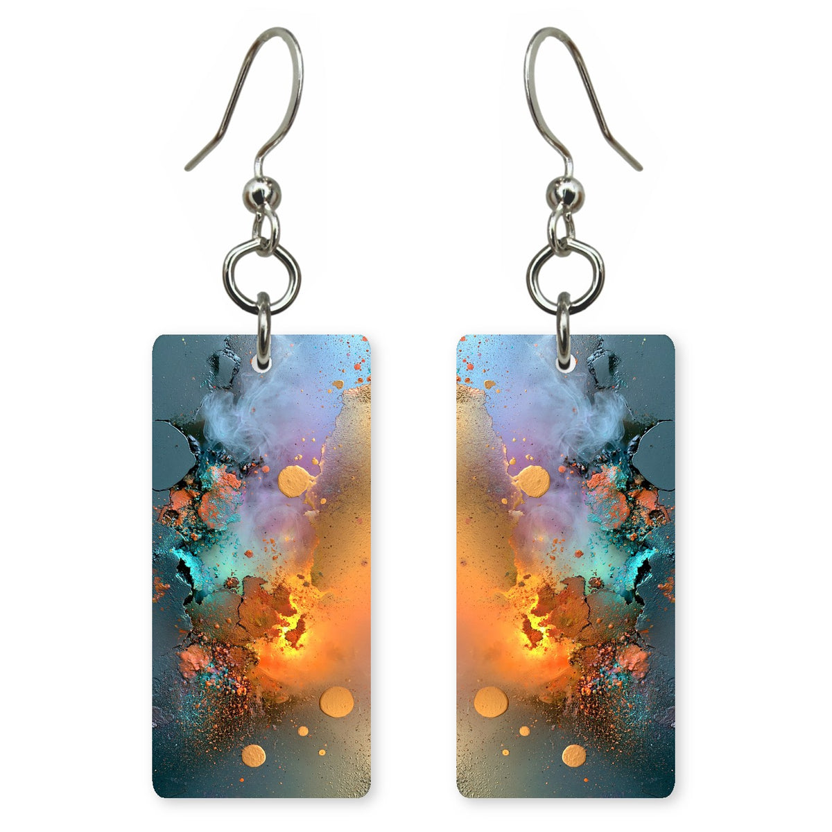 Teal Shedding Old Skin Earrings | FWX2271