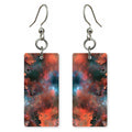 Crimson Teal Vastness Earrings | FWX2273
