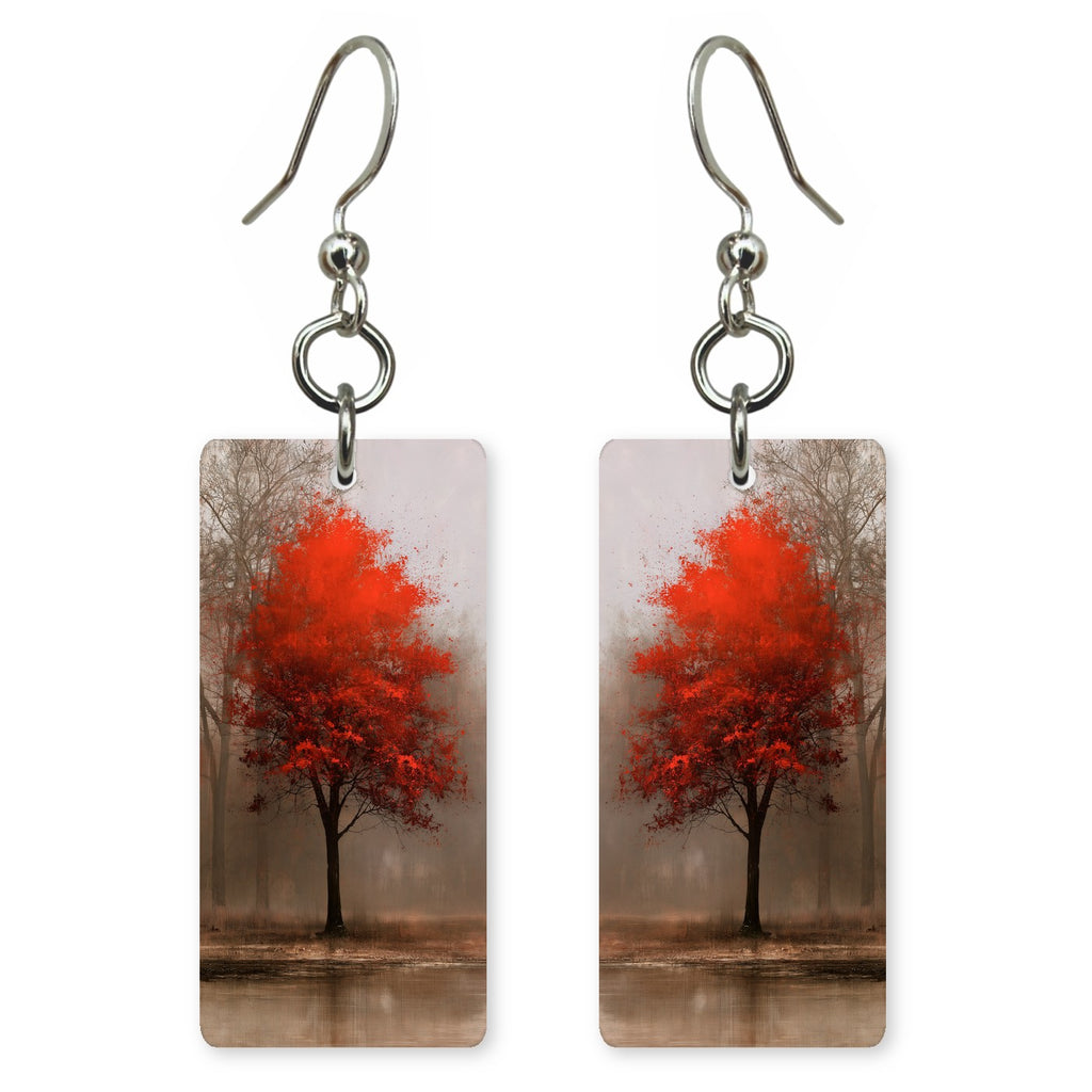 Misted Red Tenderness Earrings | FWX2280