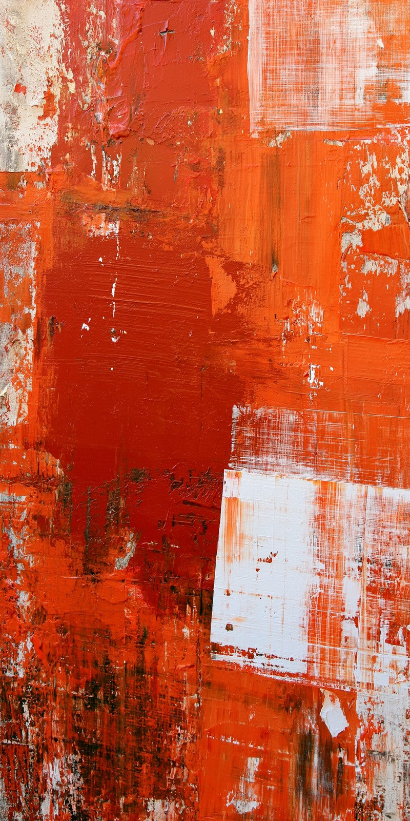 Orange Slash Agitated Earrings | FWX2286