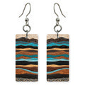 Mocha Teal Rhythm Earrings | FWX2291