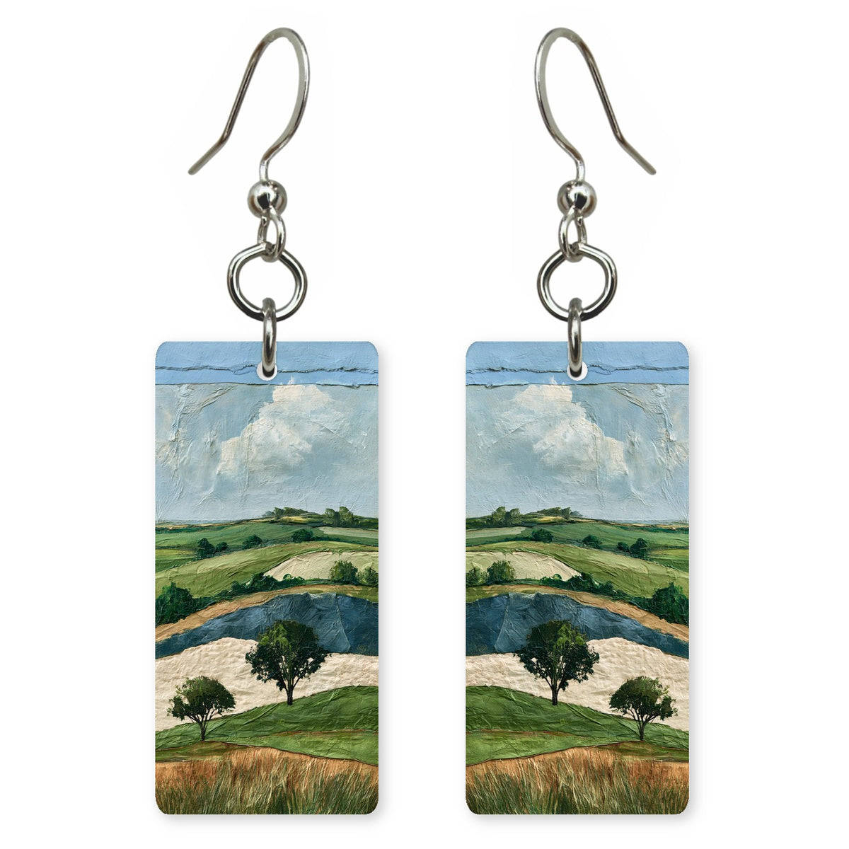 Sage Cream Simplicity Earrings | FWX2295