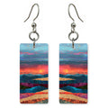Magenta Ridge Warmth Earrings | FWX2298
