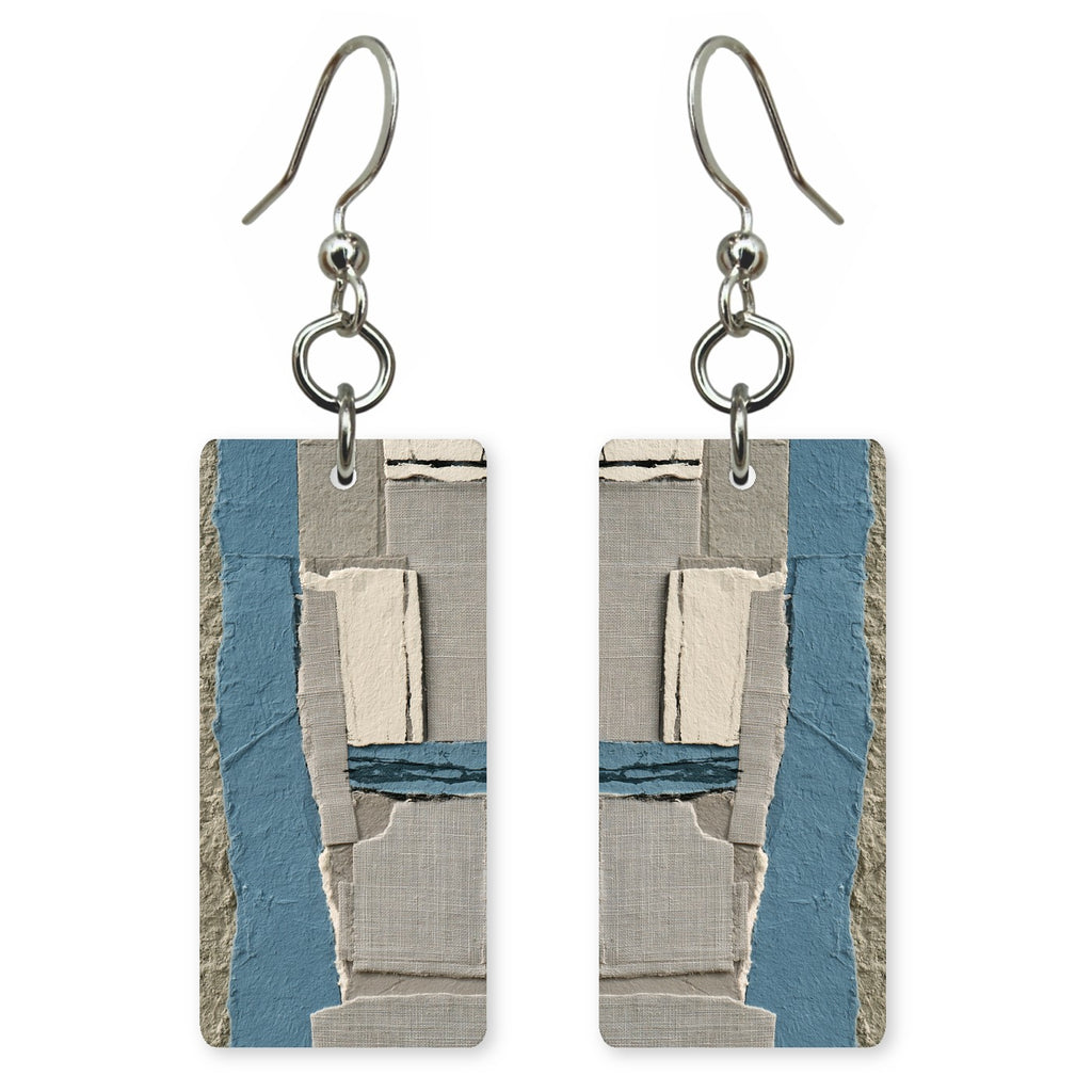 Ash Blue Restraint Earrings | FWX2299