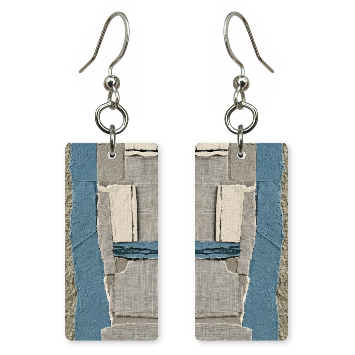 Ash Blue Restraint Earrings | FWX2299