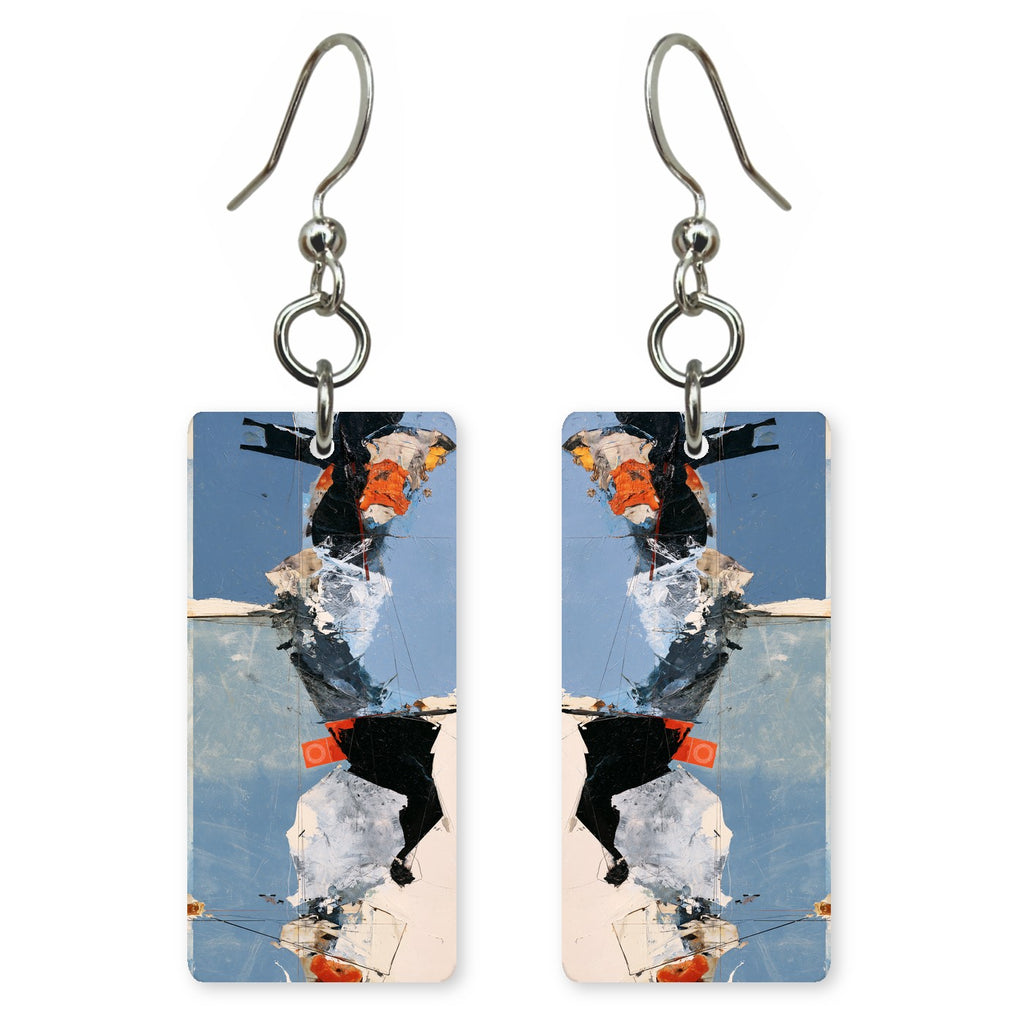 Ink Blue Disarray Earrings | FWX2301