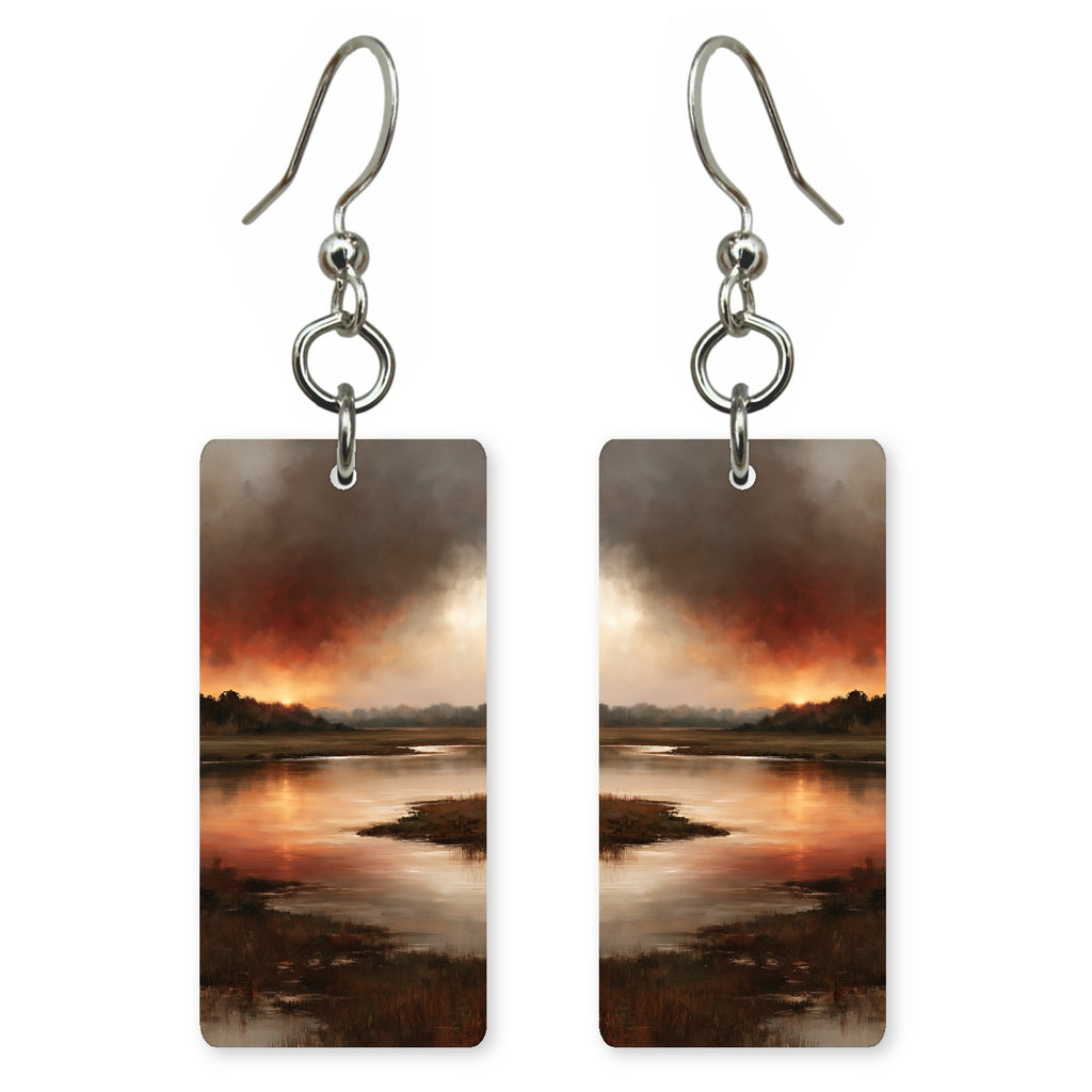 Sepia Amber Resignation Earrings | FWX2307