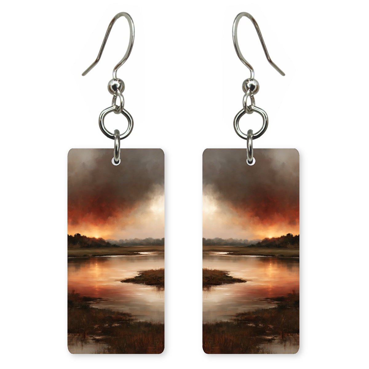 Sepia Amber Resignation Earrings | FWX2307