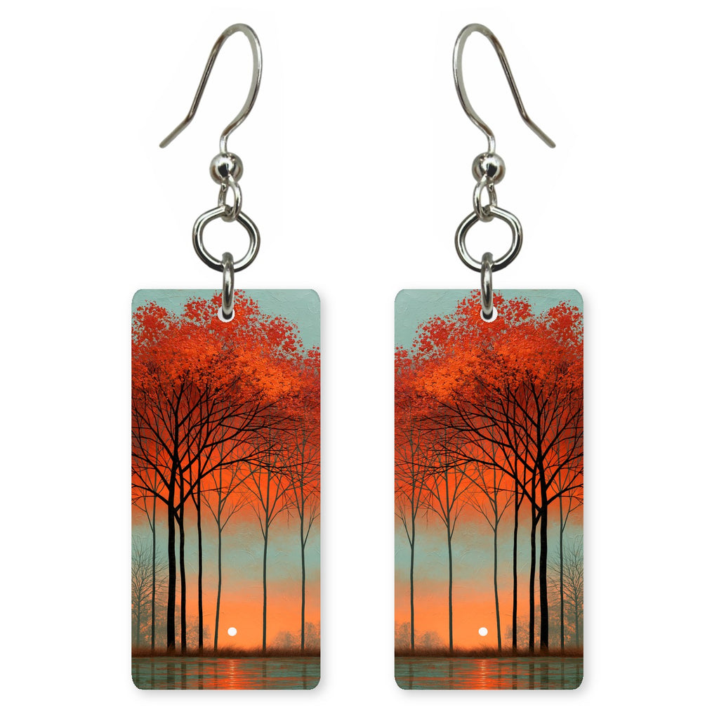 Tangerine Black Longing Earrings | FWX2312