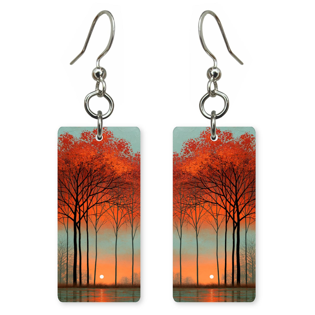 Tangerine Black Longing Earrings | FWX2312