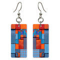Cobalt Orange Liveliness Earrings | FWX2314