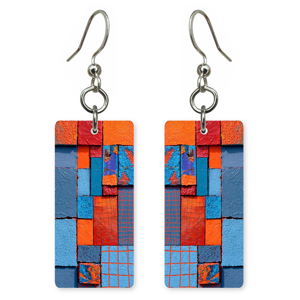 Cobalt Orange Liveliness Earrings | FWX2314