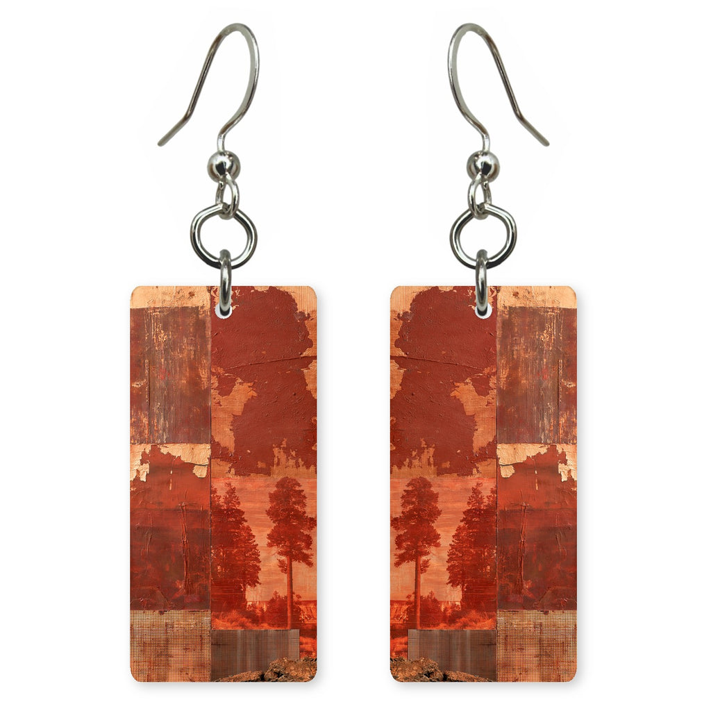 Rust Brown Nostalgia Earrings | FWX2315