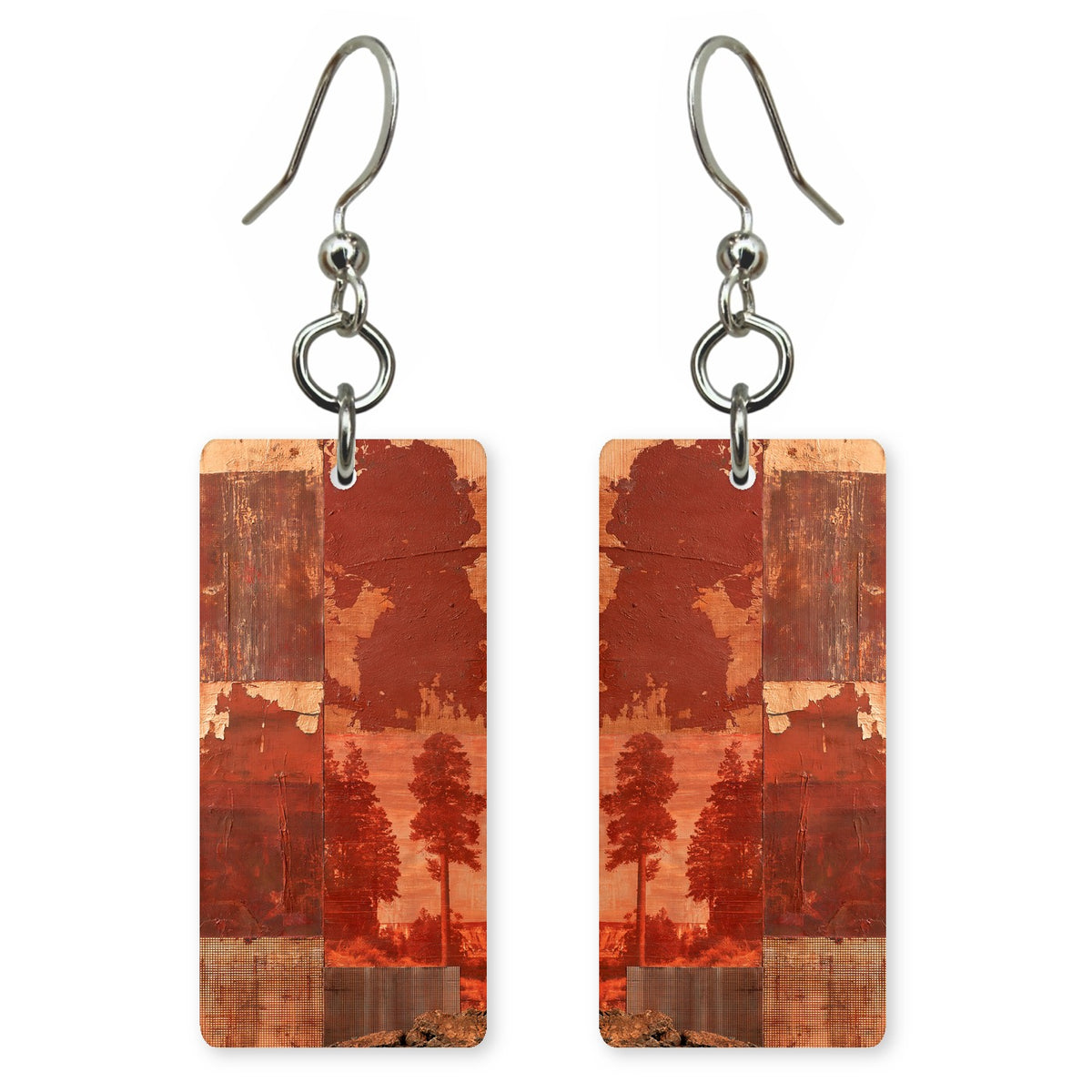 Rust Brown Nostalgia Earrings | FWX2315