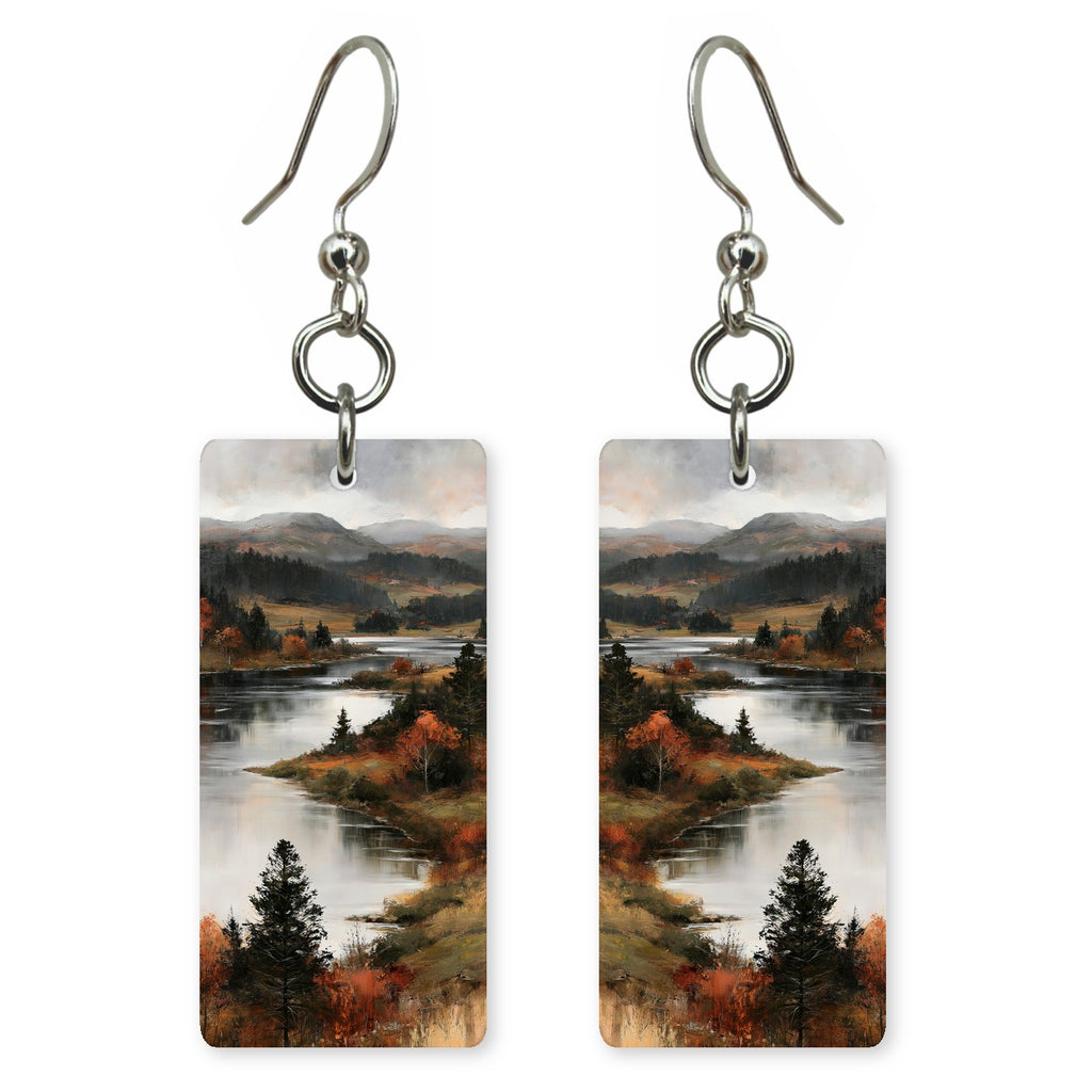 Gray Rust Quiet Earrings | FWX2318