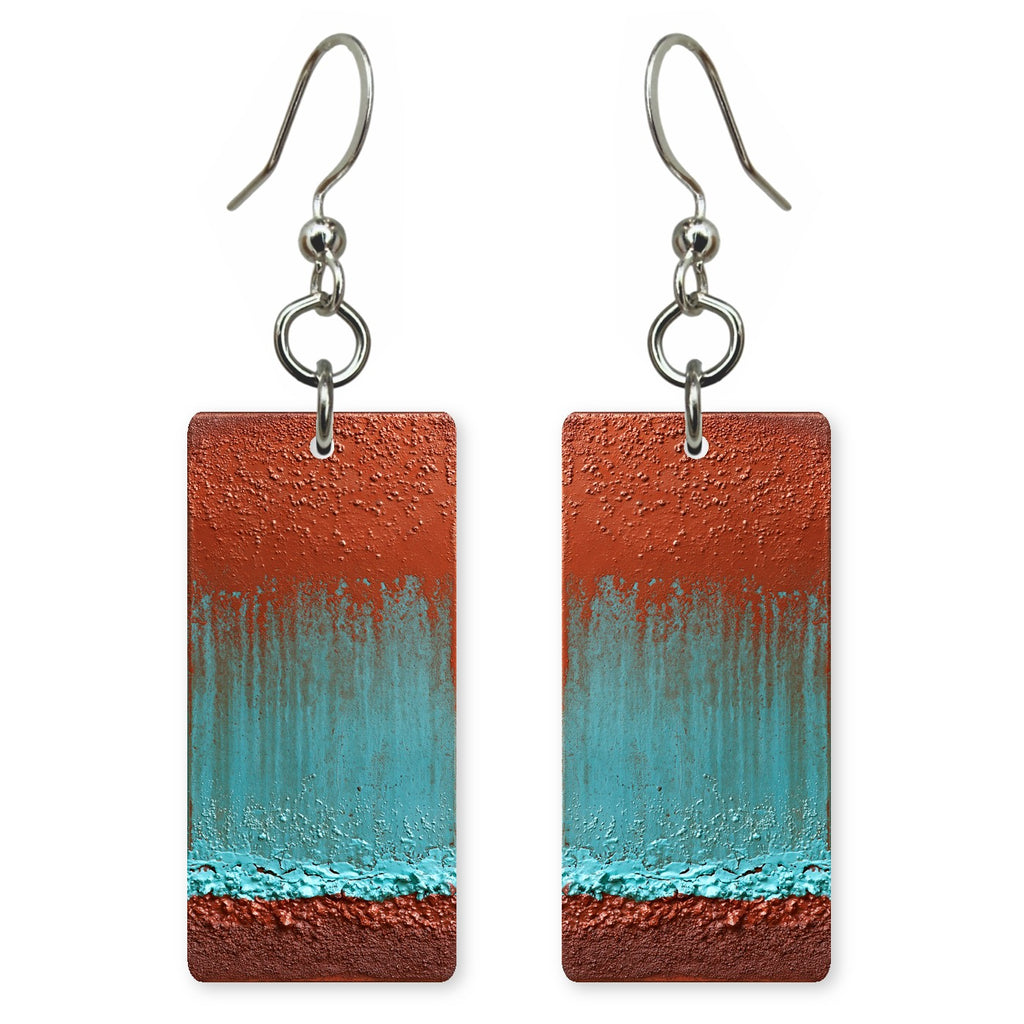 Rust Turquoise Sorrow Earrings | FWX2319