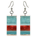 Aqua Crimson Stillness Earrings | FWX2322