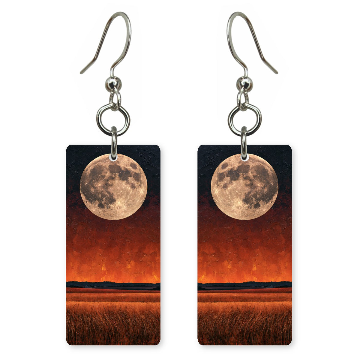 Black Crimson Awe Earrings | FWX2323