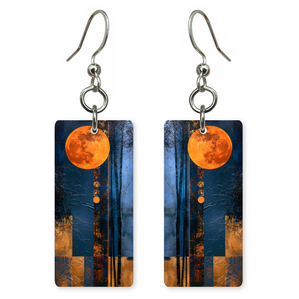 Tangerine Midnight Wonder Earrings | FWX2326