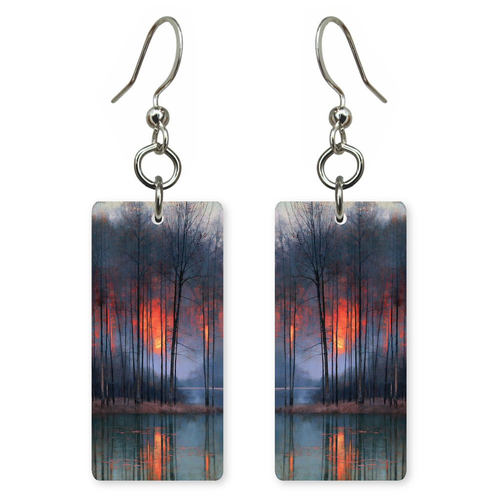 Indigo Red Heartache Earrings | FWX2327