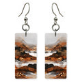 Taupe Gray Distance Earrings | FWX2328