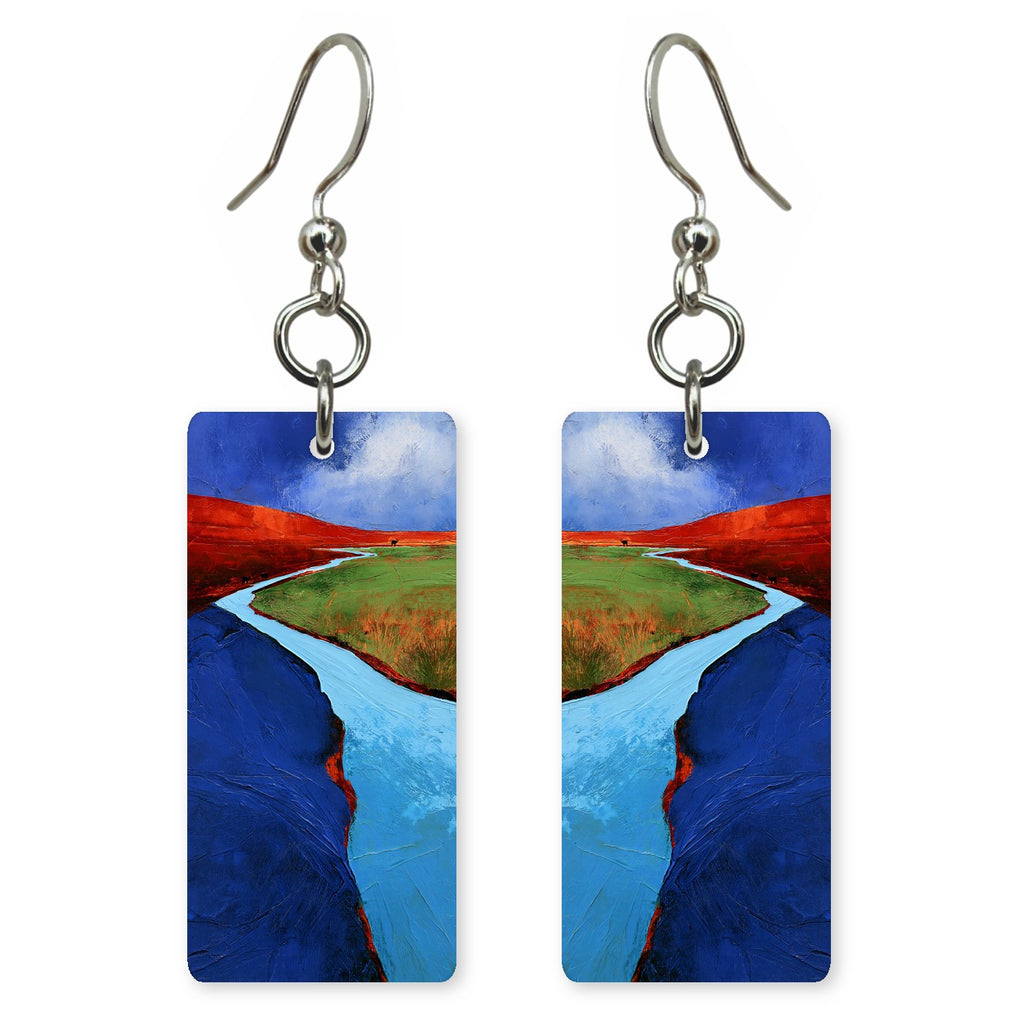 Cobalt Red Journey Earrings | FWX2335
