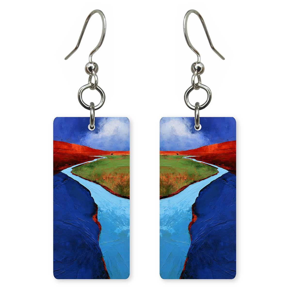 Cobalt Red Journey Earrings | FWX2335