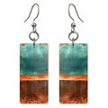 Teal Rust Grief Earrings | FWX2337