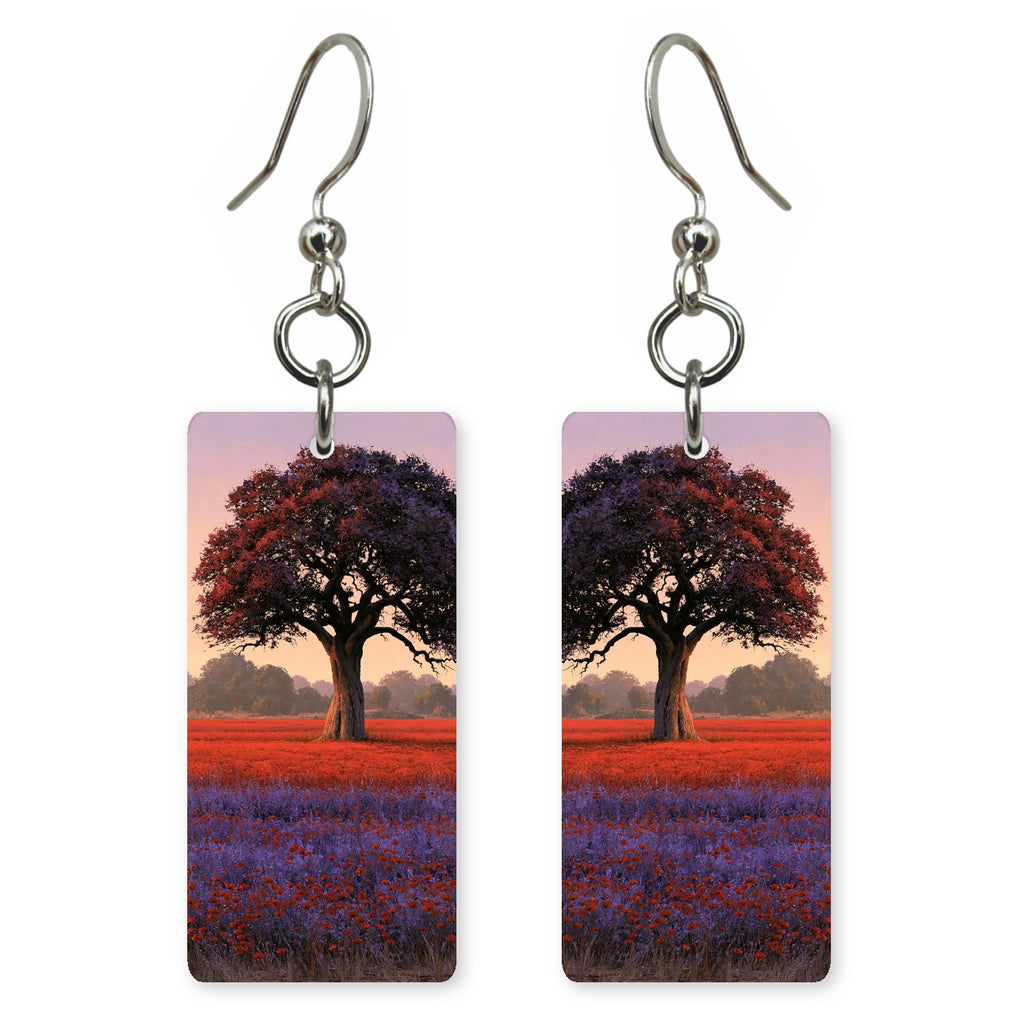 Plum Rose Tenderness Earrings | FWX2341