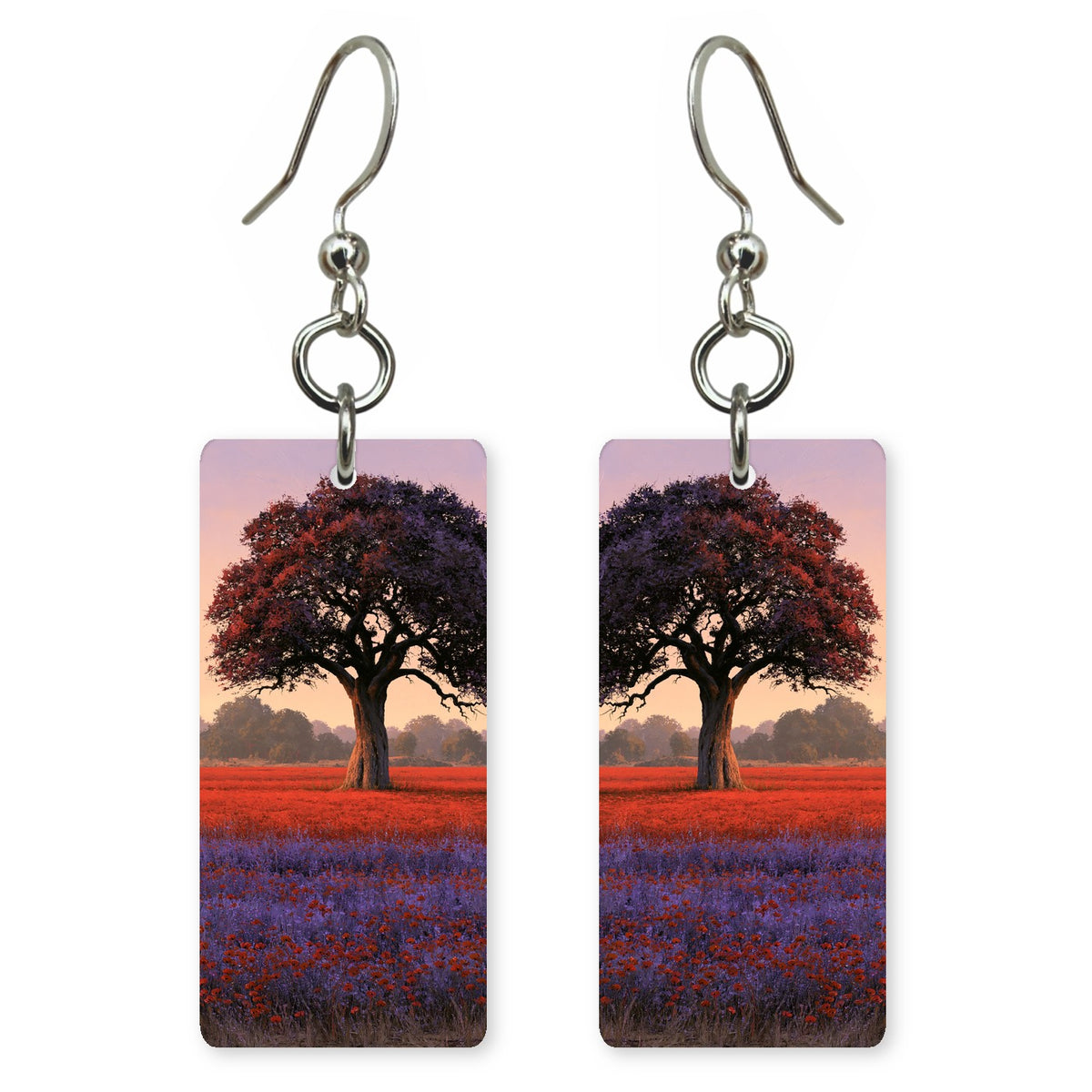 Plum Rose Tenderness Earrings | FWX2341