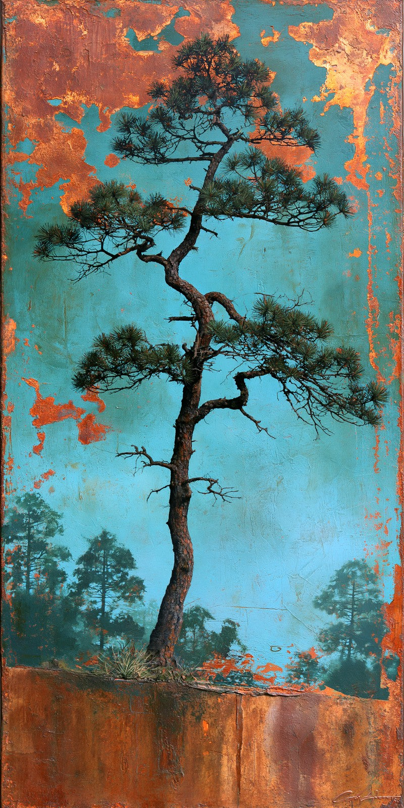 Teal Rust Independence Earrings | FWX2344