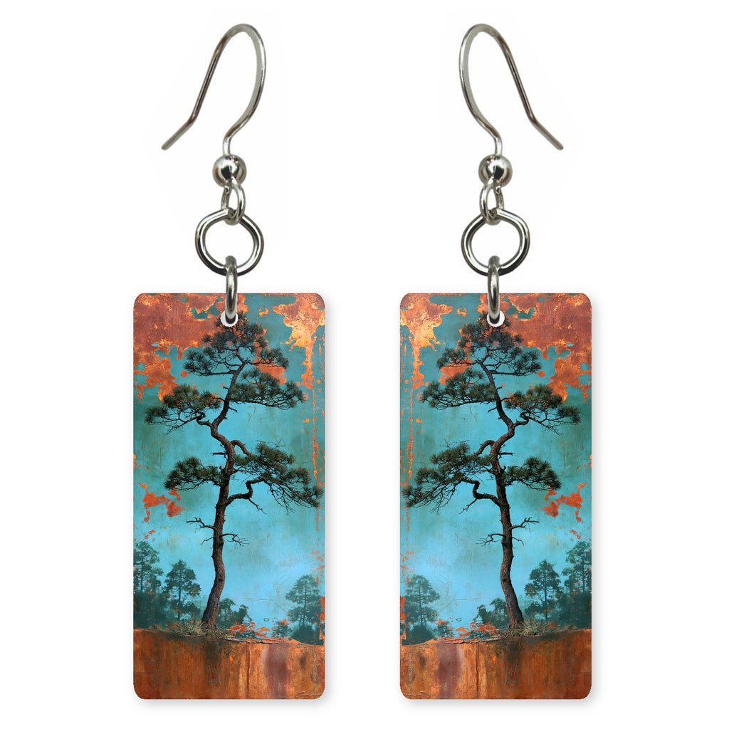 Teal Rust Independence Earrings | FWX2344
